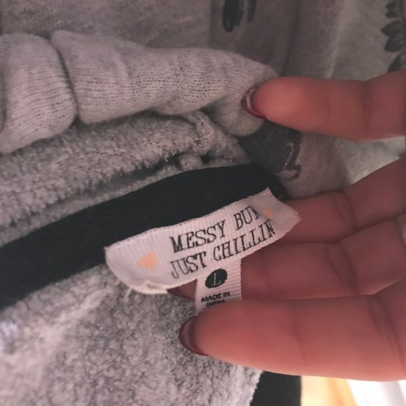 Grey Crop Dinosaur Hoodie - Picture 4 of 4